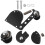 1Set Verstelbare Kettingspanner Motorfiets Ketting Zwart 4