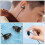 bouchons oreilles silicone noir avec cordon pour tir, , travail 6
