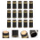 100 pièces capsules thermorétractables vin noir bord 6