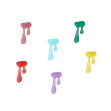 6 embouts en silicone forme goutte pour verre à vin, couleur aléatoire