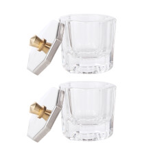2 Pcs Bead Organiser Storage Box Mini Nail Cup Art Liquid Container