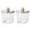 2 Pcs Bead Organiser Storage Box Mini Nail Cup Art Liquid Container 4