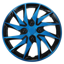 Wheel Center Caps Blue Black For Car Owners 1set 14 Inch Pp