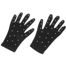 Women'S Figure Skating Gloves Black 1 Pair