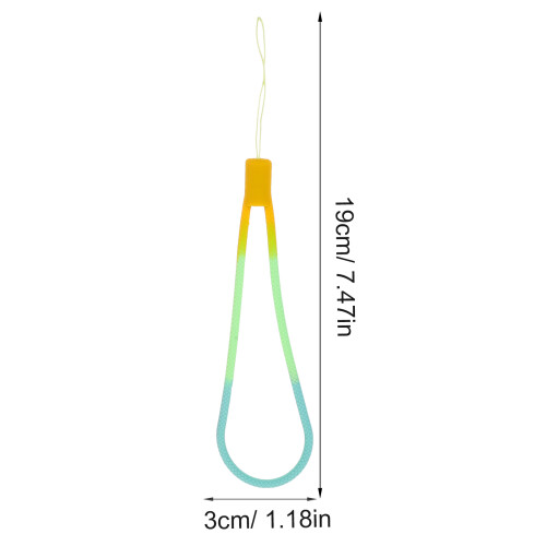 6St Silicone Telefoon Wrist Strap Sleutelhanger Handkoord 1