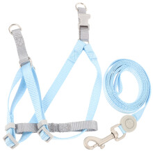 1Set Sky-Blue Cat Harness and Leash Set Escape Proof Durable Polyester