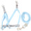 1Set Sky-Blue Cat Harness and Leash Set Escape Proof Durable Polyester 1