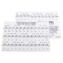 pvc piano introduction stickers 2 sheets with comparison guide