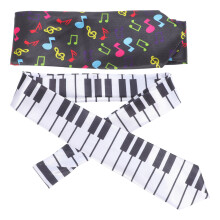 2 Pcs Musical Symbol Tie Man Accessories For Men Fashion Necktie
