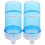 2pack Blue Pet Feeder For Small Cats 15.5*7.2cm 5