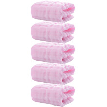 5pcs Infant Washcloths Cotton Pink For Baby Care
