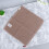 Hand Towels Waffle Cotton Square 1set Coffee 7