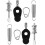 2 Pcs Bass Drum Pedal Convenient Spring Assorted Color 10