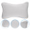 non-slip bath pillow with suction cups for neck support grey 9