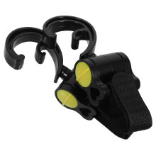 2Pcs Lightweight Yellow Baby Stroller Bag Hooks Durable PP Clips