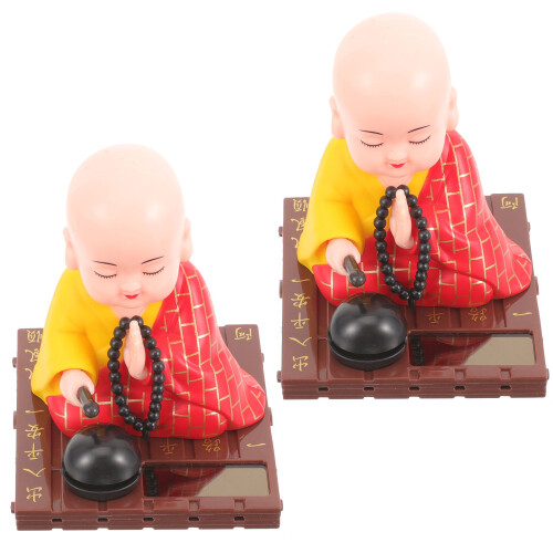 Shaking Head Buddha Statue Abs 2pcs 2