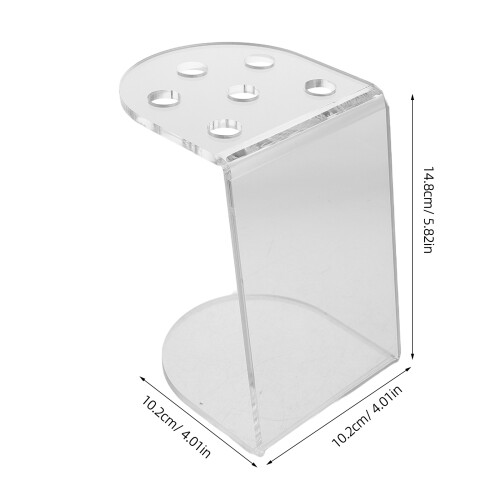 acrylic scissor holder stand for salon tools combs clips organizer 2