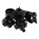 Stable Fixation Seatpost Clamp For Cyclists In Black 2pcs 9