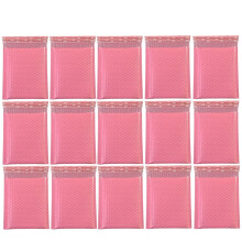 50pcs bubble storage bags 15x11cm pink for home office shop