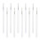 50pcs disposable lip liner brushes with plastic handle and nylon bristles 7