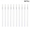 50pcs disposable lip liner brushes with plastic handle and nylon bristles 5