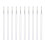 50pcs disposable lip liner brushes with plastic handle and nylon bristles 4