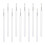 50pcs disposable lip liner brushes with plastic handle and nylon bristles 6