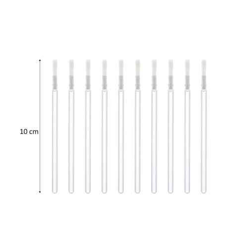 50pcs disposable lip liner brushes with plastic handle and nylon bristles 1