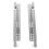 2 Pcs Bottom Mounted Drawer Slides Replacement Parts Silver 3