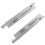 2 Pcs Bottom Mounted Drawer Slides Replacement Parts Silver 10
