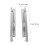 2 Pcs Bottom Mounted Drawer Slides Replacement Parts Silver 2