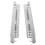 2 Pcs Bottom Mounted Drawer Slides Replacement Parts Silver 7