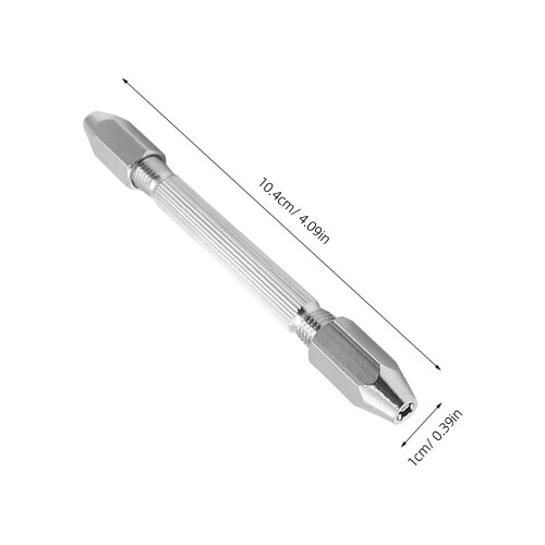 2pcs hexagonal double ended pin vise wire tool for watch repair 2
