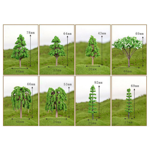 Arbre Miniature Vert Simulation Décoration Jardin Intérieur 1