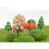 Arbre Miniature Vert Simulation Décoration Jardin Intérieur 7