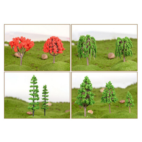 Arbre Miniature Vert Simulation Décoration Jardin Intérieur 2