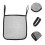 Stroller Organiser Bag Simple Design Mesh For Pushchair 2pcs 3