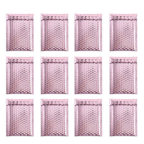 12pcs Bubble Envelope Pink Material Waterproof For Storing