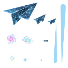 1Set Luminous Muursticker Ruimte Kinderkamer Decoratie
