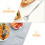 2Pièces - Acier Inoxydable Manche Long Argenté Cuisine 8