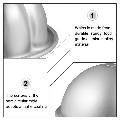 4 Set Aluminum Alloy Bath Bomb Molds Diy Tool 2