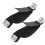 Raindrops Portable Feet Fixing Band Nylon Black 1 Pair 1