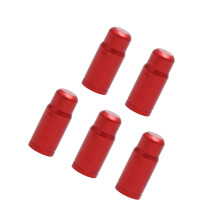 5pcs Aluminum Alloy Bike Tire Valve Caps Red