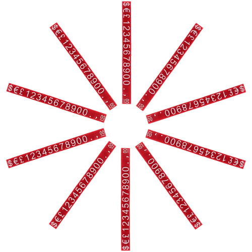 Retail Price Display Cube Number Plastic 10sets