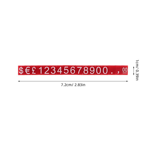 Retail Price Display Cube Number Plastic 10sets 2