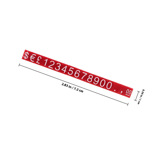 Retail Price Display Cube Number Plastic 10sets 1