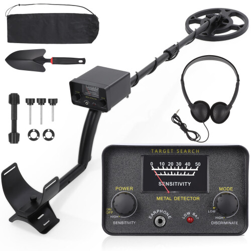 Metal Detector Adjustable Waterproof Lightweight High Sensitivity