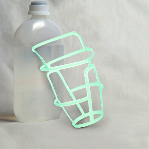 plastic saline bottle net cover 20 pcs for drip use 2