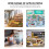 espositore regolabile per poster in acciaio a t 8