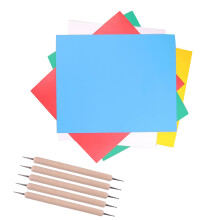 10 pz carta carbone per tessuto + 5 stili ricamo fai da te